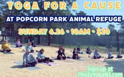 Yoga at Popcorn Park Animal Refuge: June 26th!