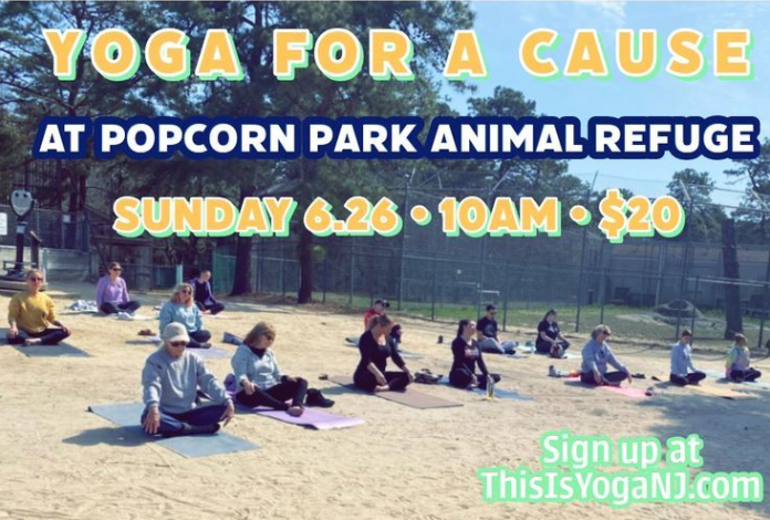 Yoga at Popcorn Park Animal Refuge: June 26th!